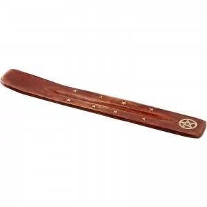 Brass Inlaid Mango Wood Ash Catcher ~ Star
